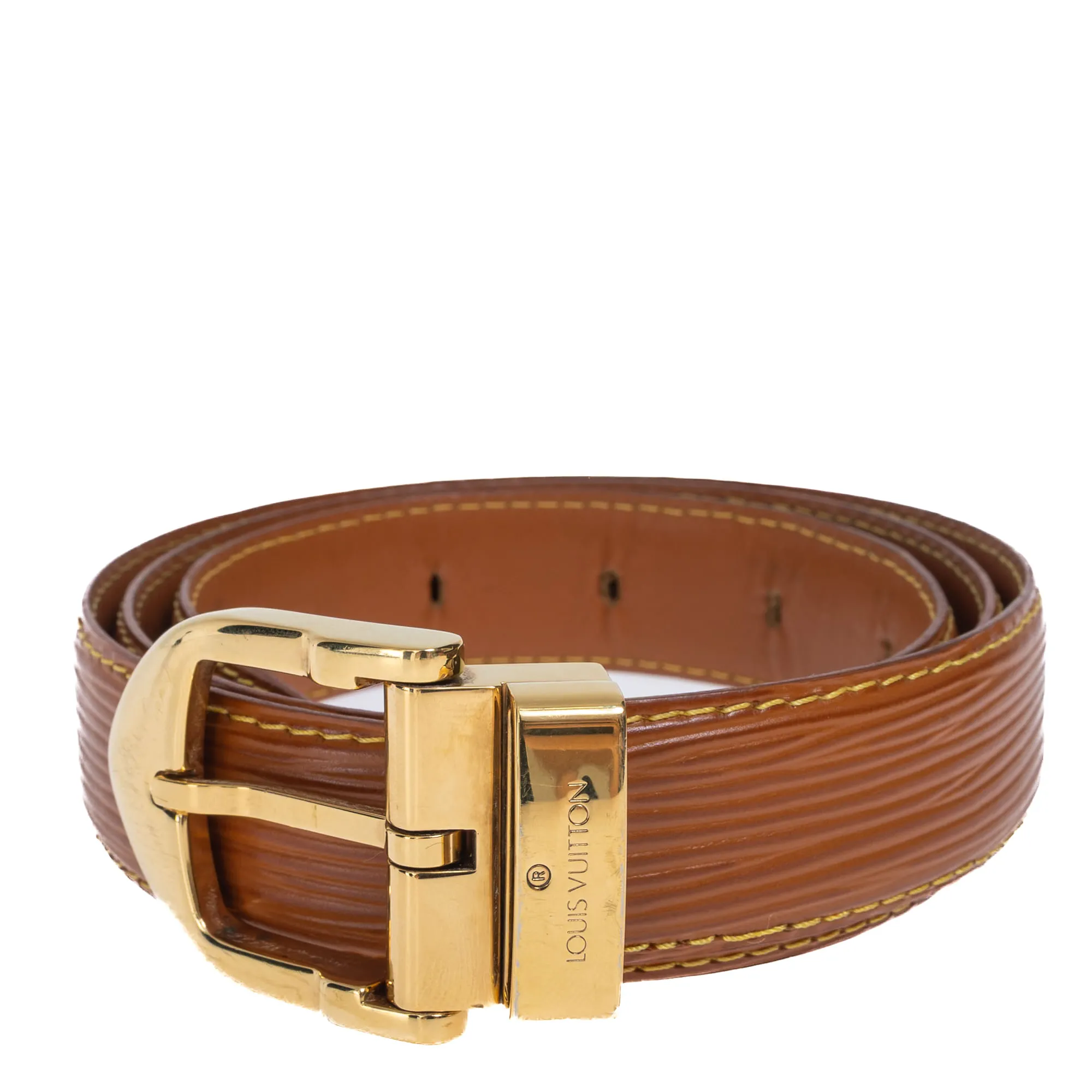 300708-Cinto-Louis-Vuitton-Vintage-Epi-Marrom-1-1