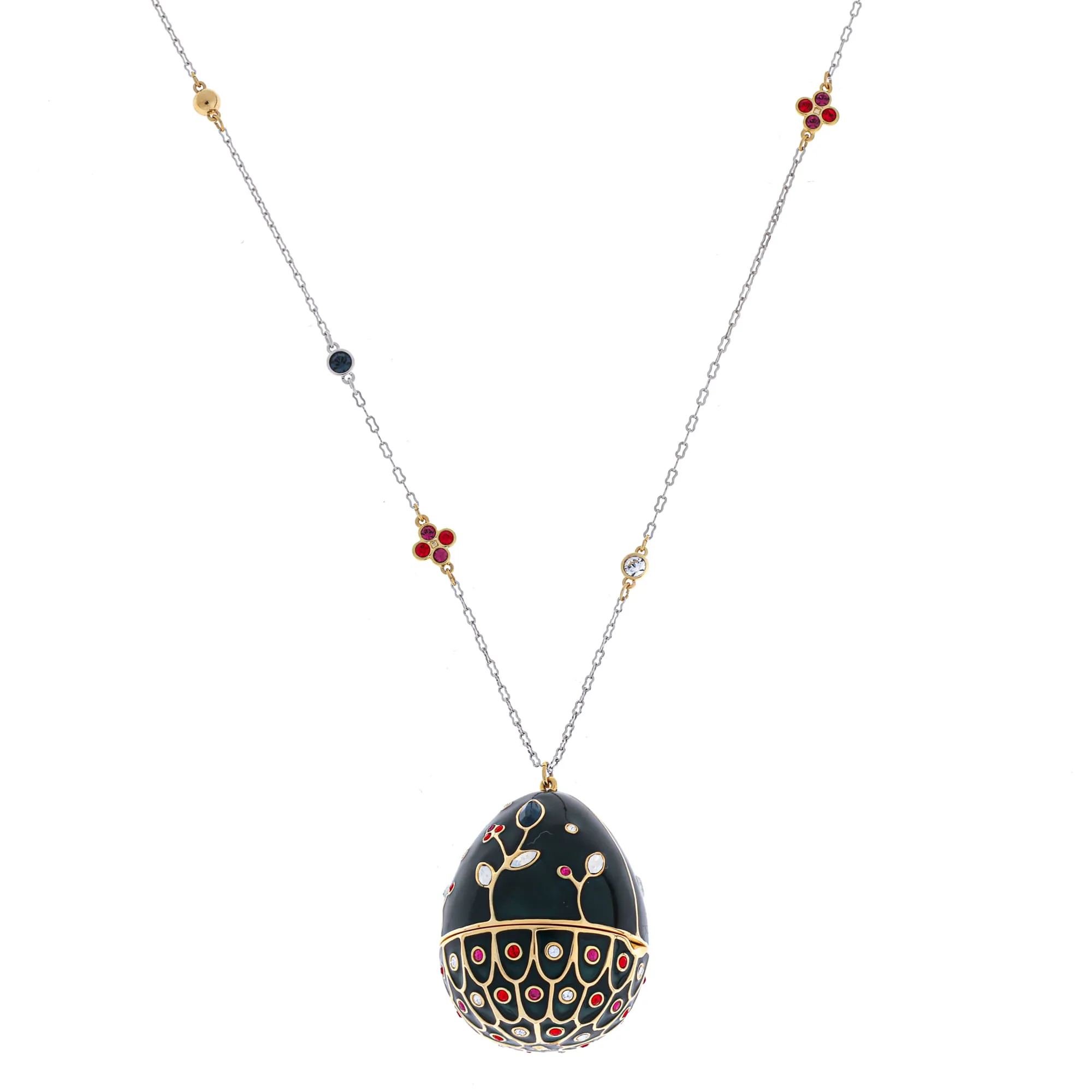 Colar Swarovski Pendente Precious Egg Pássaro