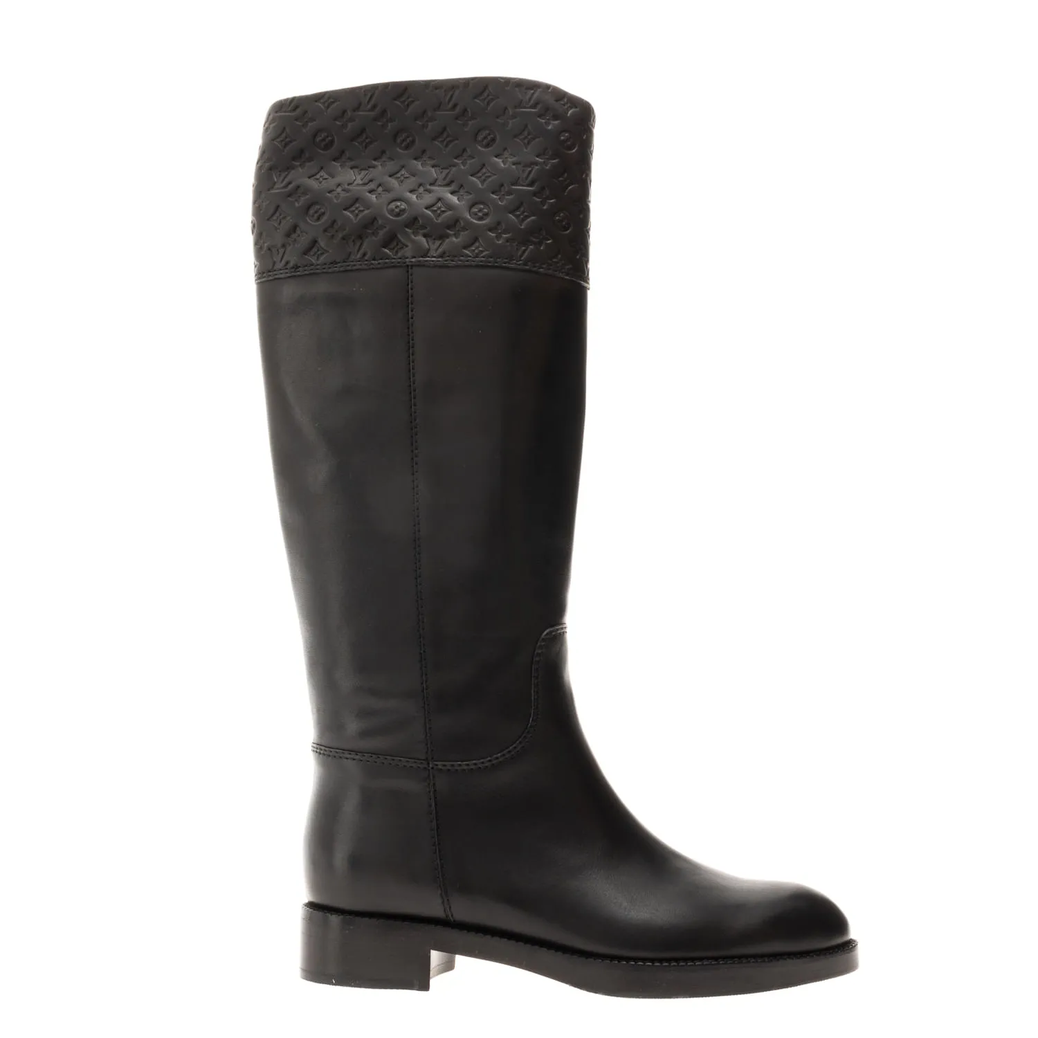 72687-Bota-Louis-Vuitton-Cano-Alto-Couro-Preta-1-1