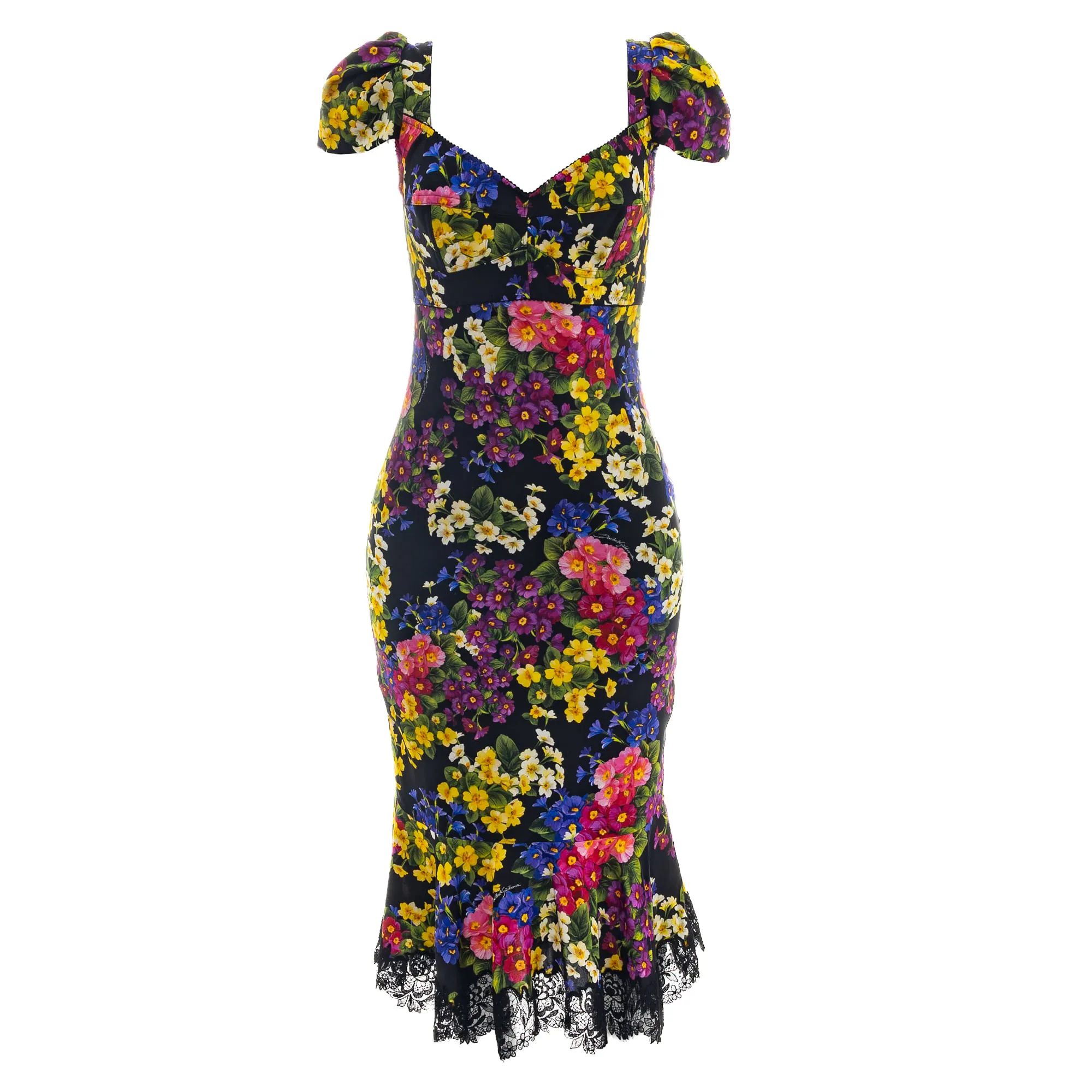 75250-Vestido-Dolce-Gabbana-Preto-Estampa-Flores-1-1