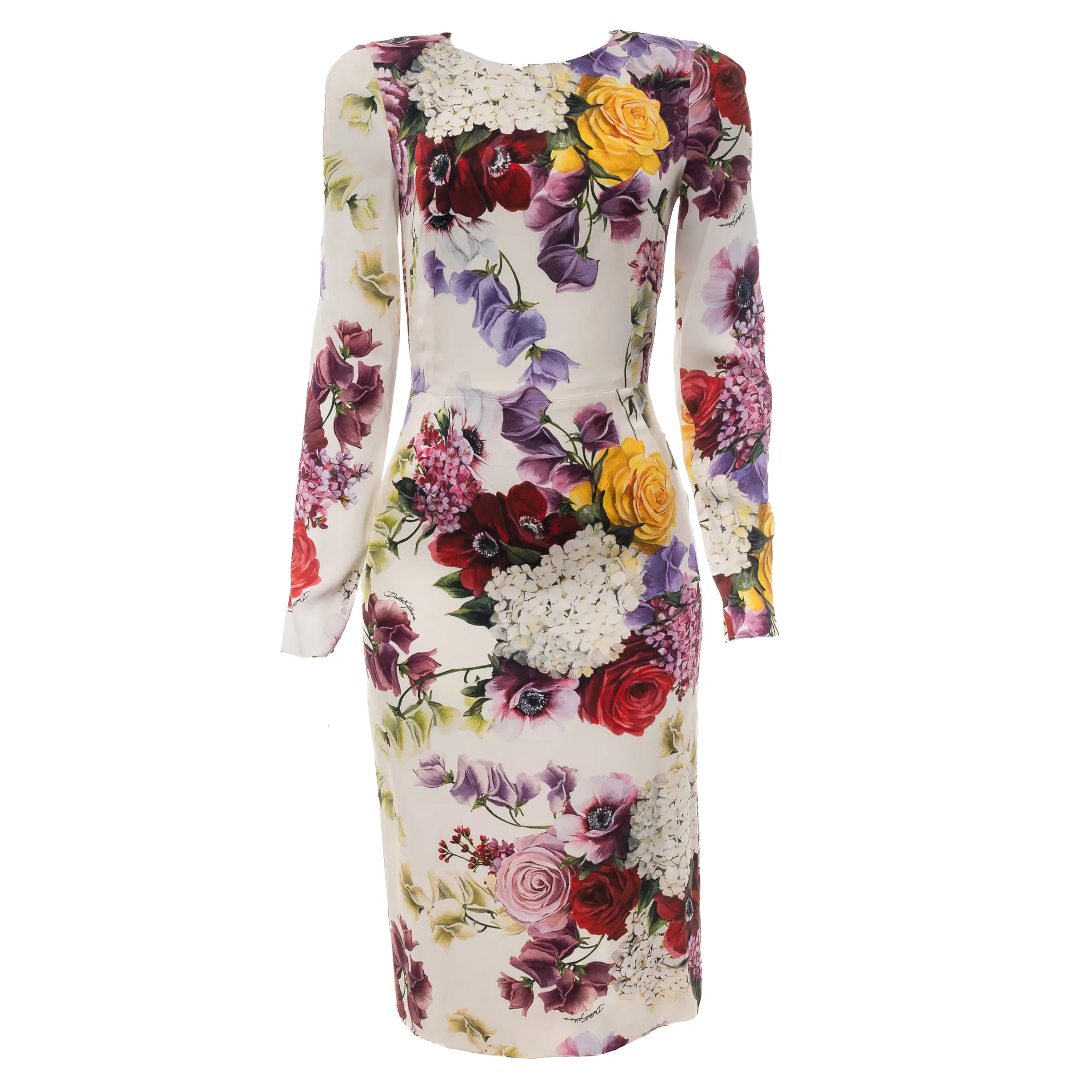 76368-Vestido-Dolce-Gabbana-Manga-Longa-Floral-1-1