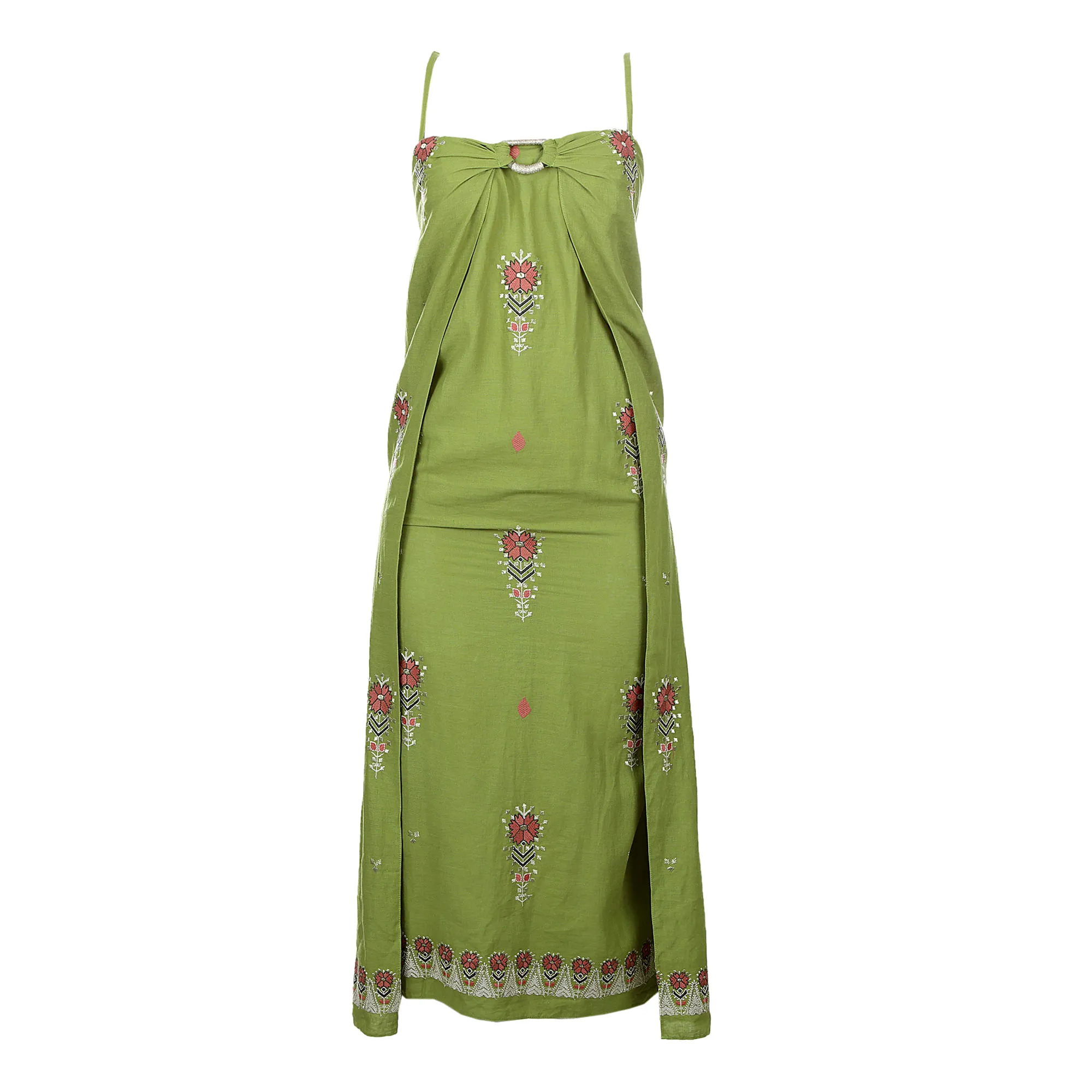 84793-Vestido-Cris-Barros-Linho-Verde-Estampado-1-1