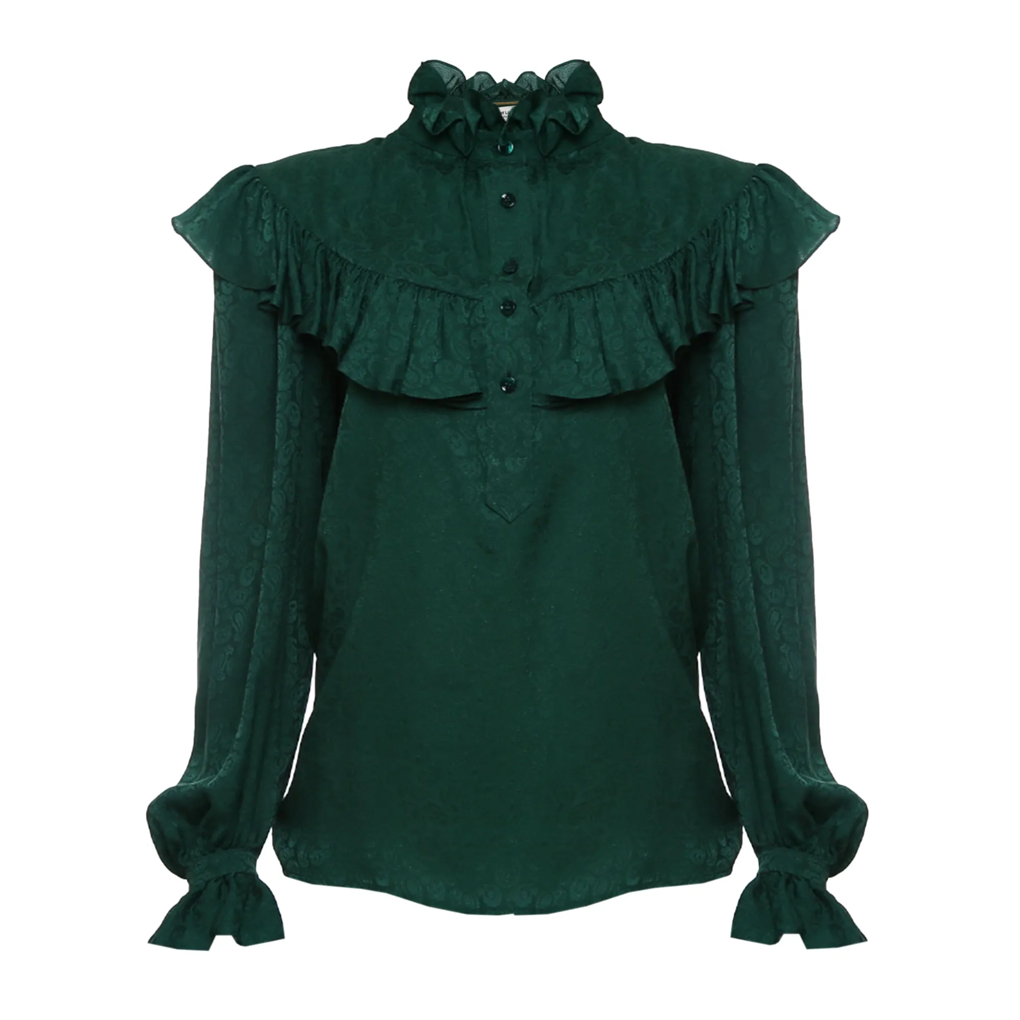 85602-Blusa-Saint-Laurent-Seda-Verde-1-1