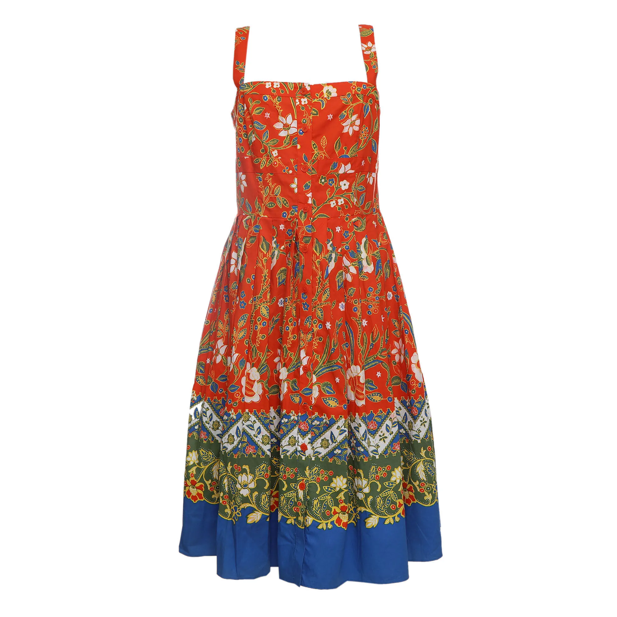 86497-Vestido-Tory-Burch-Botoes-Estampado-Vermelho-1-1