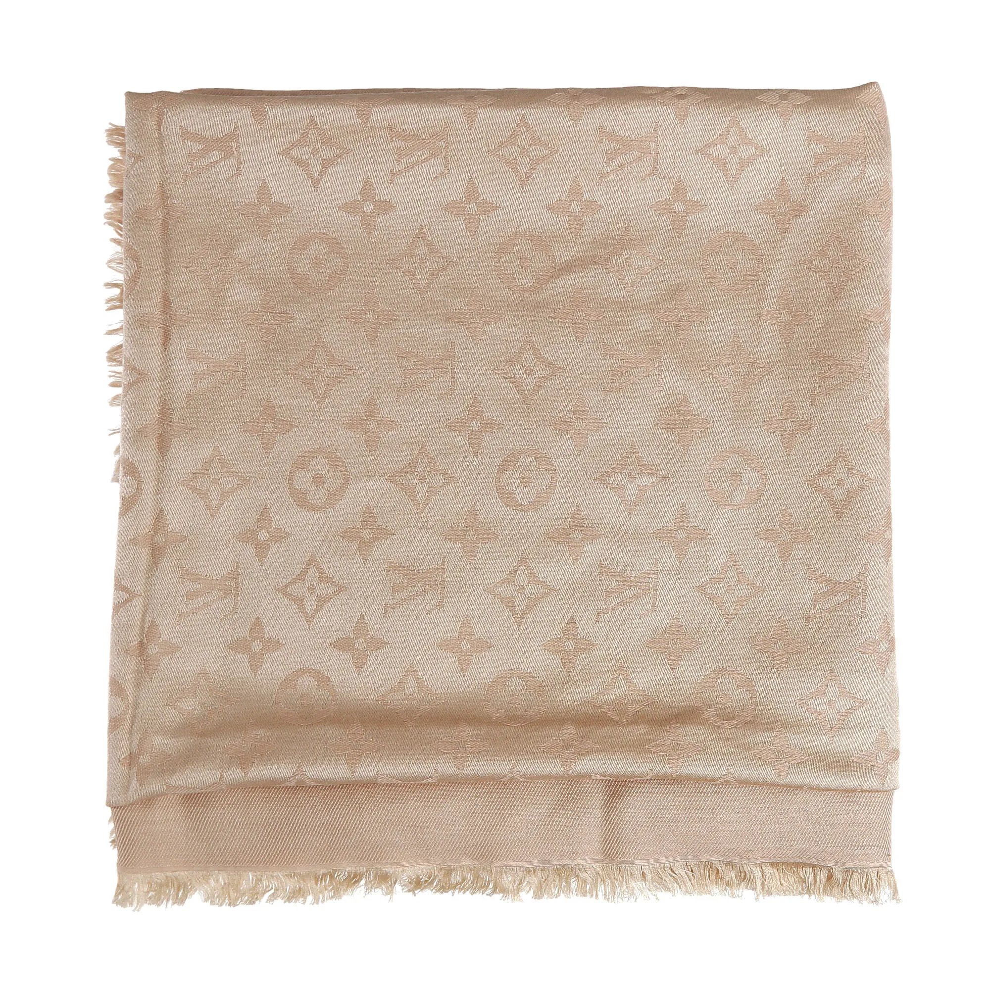 87098-Echarpe-Louis-Vuitton-Monogram-Bege-1-1